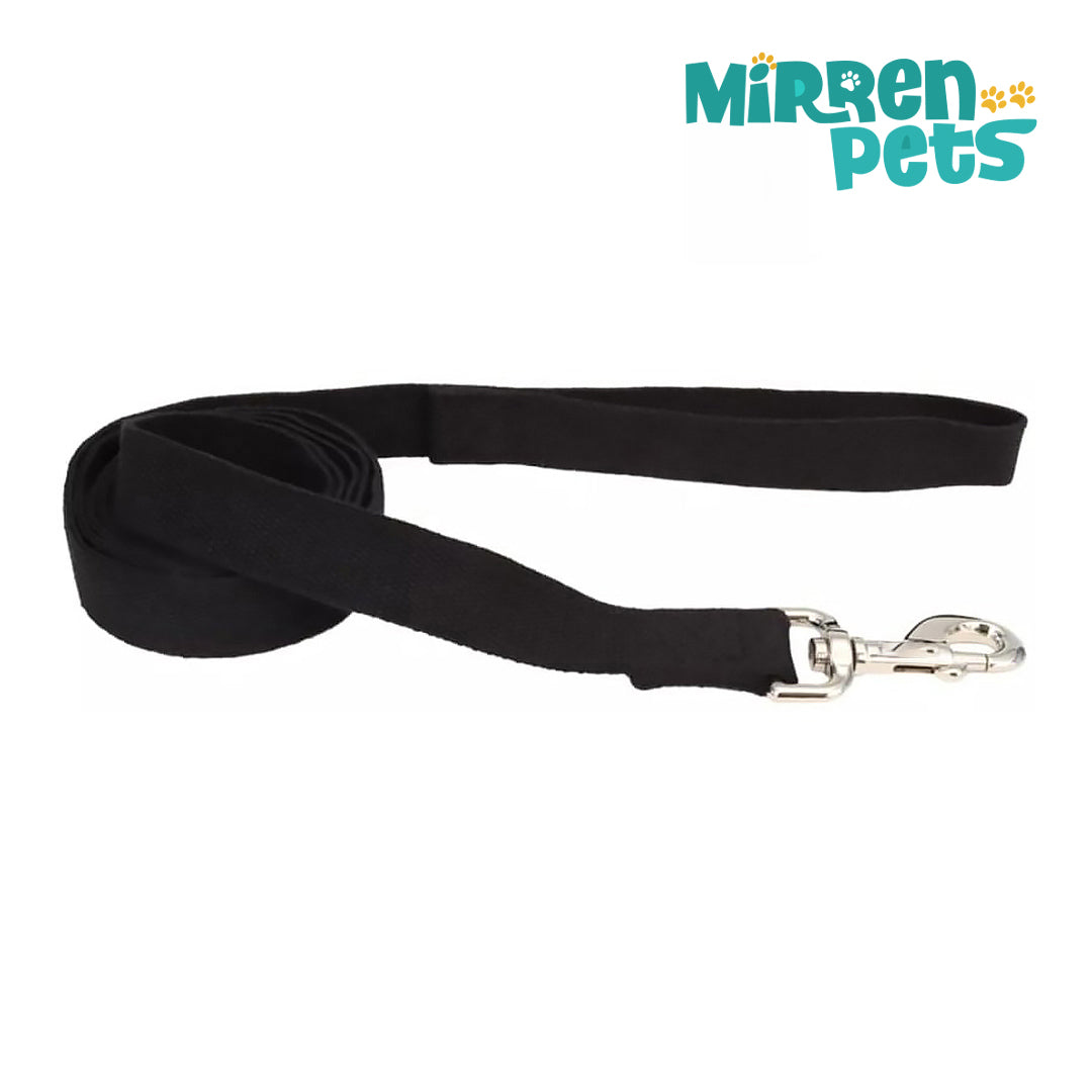 Mirren Pets - Dog Lead Onyx Black - 6 feet x 5/8"W