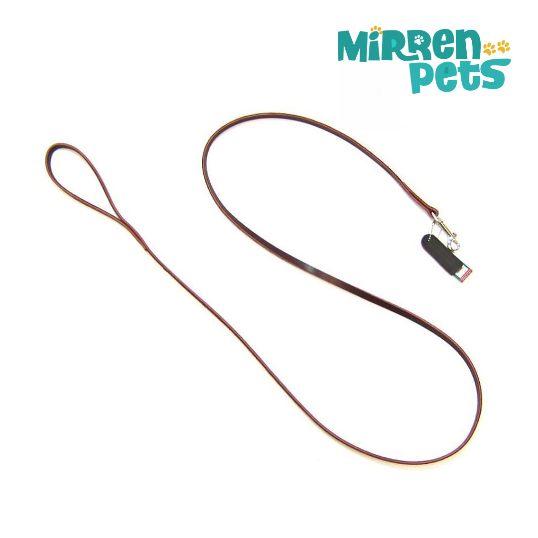 Mirren Pets - Leather Lead - 6' Long x 3/8" Wide