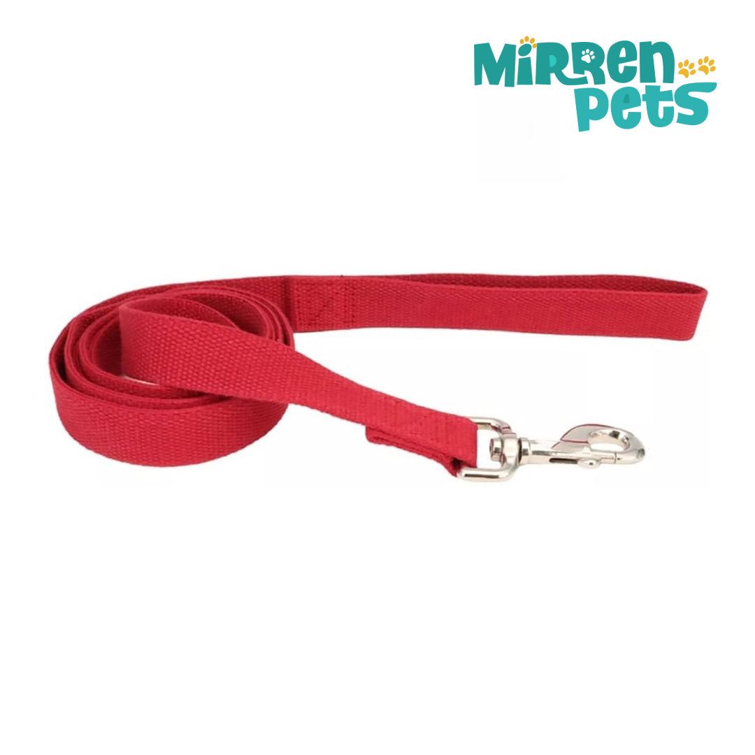Mirren Pets - Dog Lead Cranberry Red - 6 feet x 5/8"W